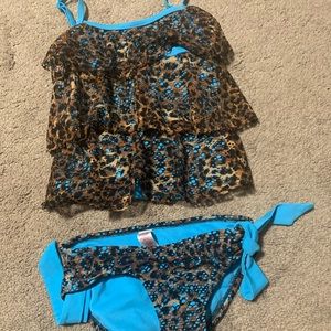 Justice Girls Bathing suit size 7
